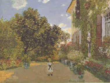 Claude Monet Artist s House at Argenteuil  gggg Sweden oil painting art